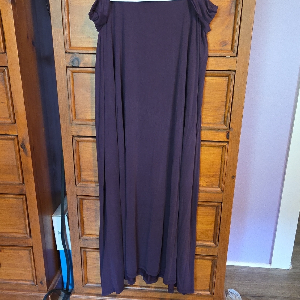 LuLaRoe Purple A-Line Maxi Skirt Casual Resort